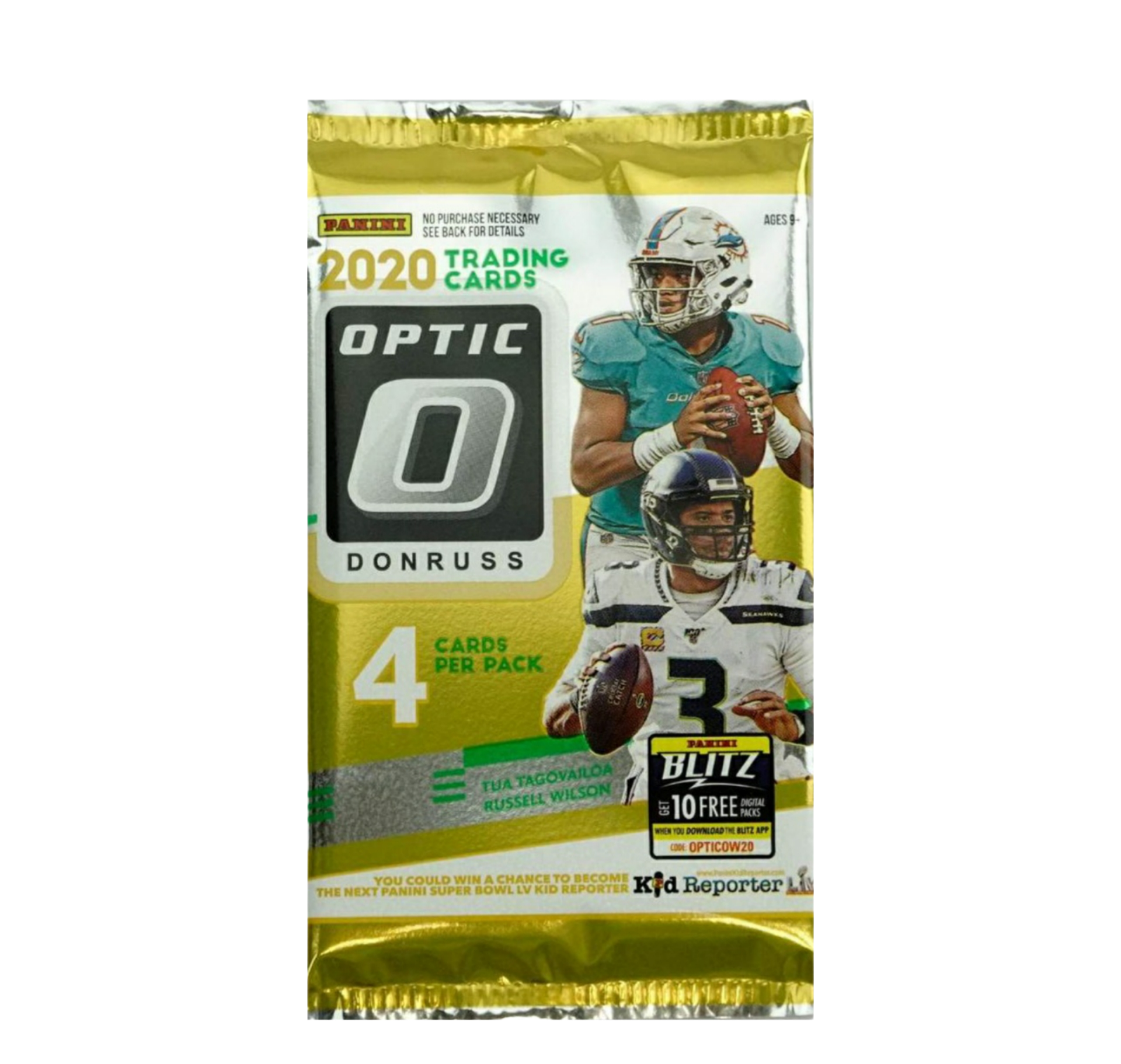 2020-21 Panini Optic Donruss Football Hobby Box (Pack)